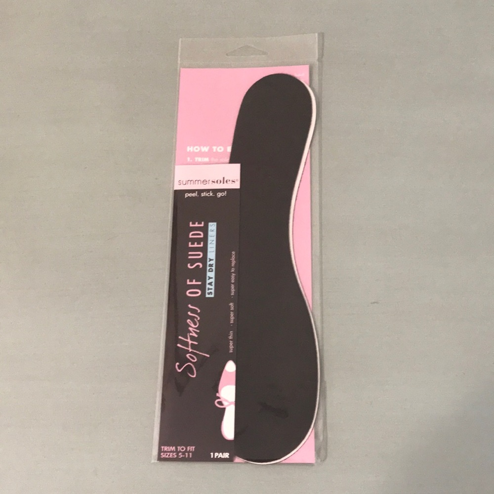SummerSoles Stay Dry Shoe Liners Black